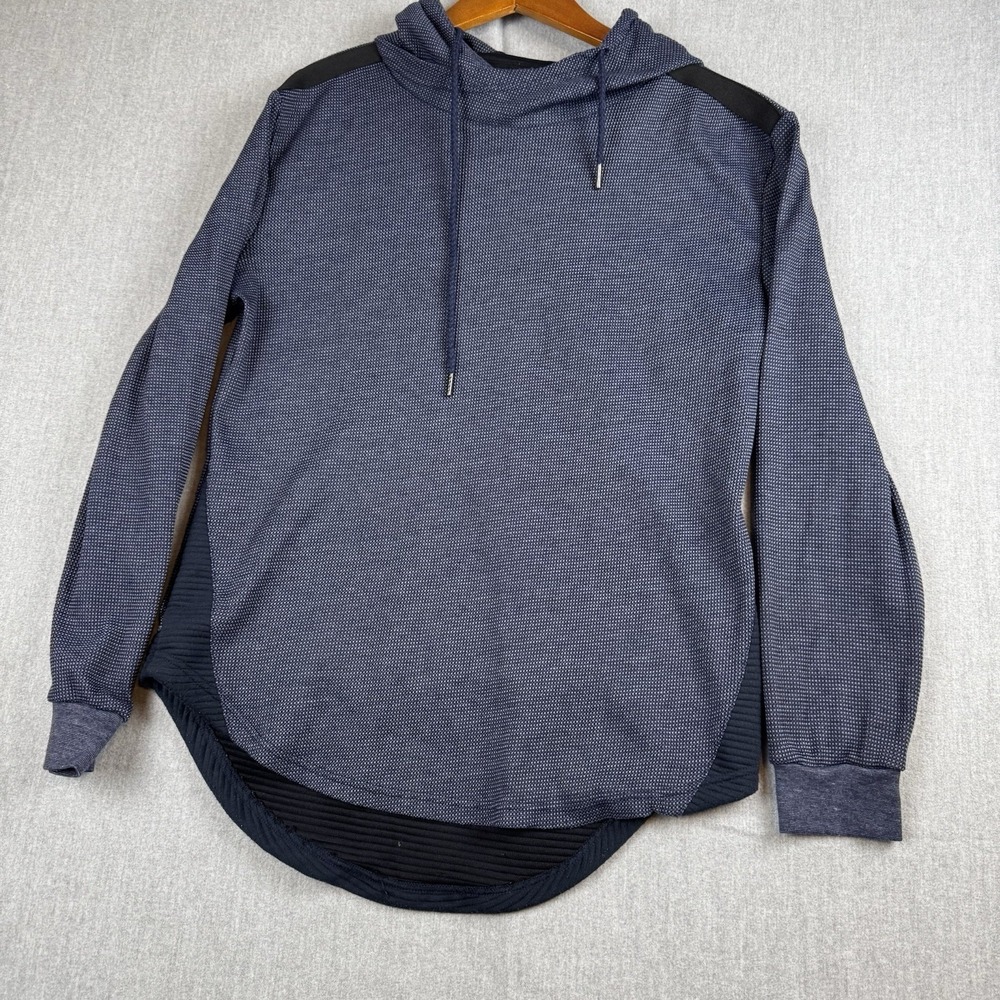 Amongst Others American Legacy Waffle weave Hoodie Pullover Blue MEN'S US‎ LARGE